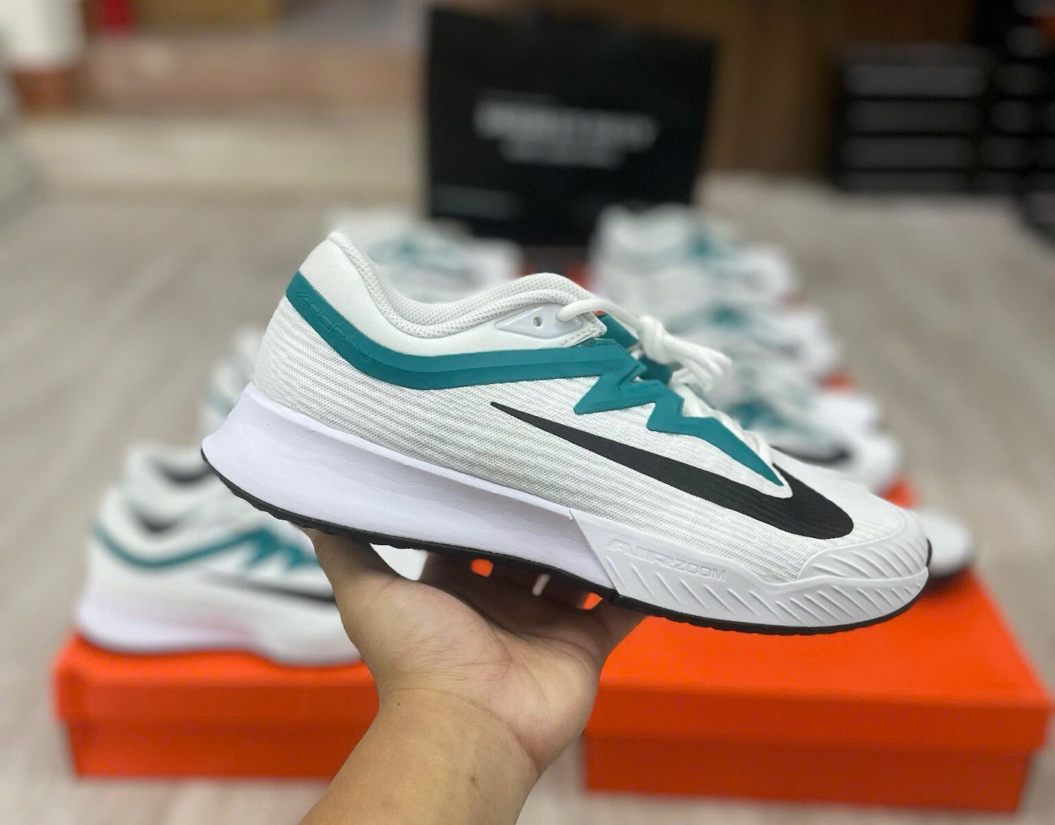 Giày Nike Vapor Pro 3 HC ‘White/Radiant Emerald’ FZ2161-104 - Ảnh 5