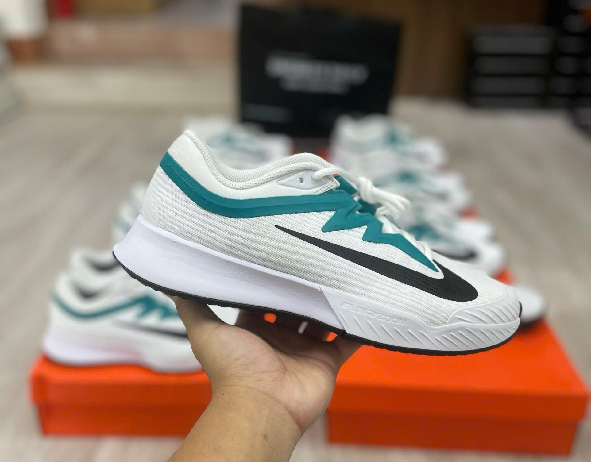 Giày Nike Vapor Pro 3 HC ‘White/Radiant Emerald’ FZ2161-104 - Ảnh 7