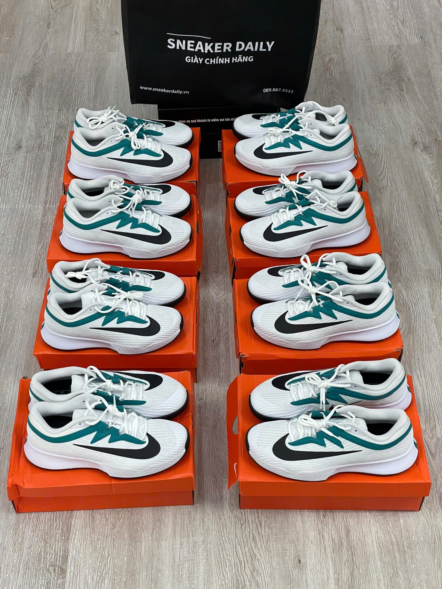Giày Nike Vapor Pro 3 HC ‘White/Radiant Emerald’ FZ2161-104 - Ảnh 9