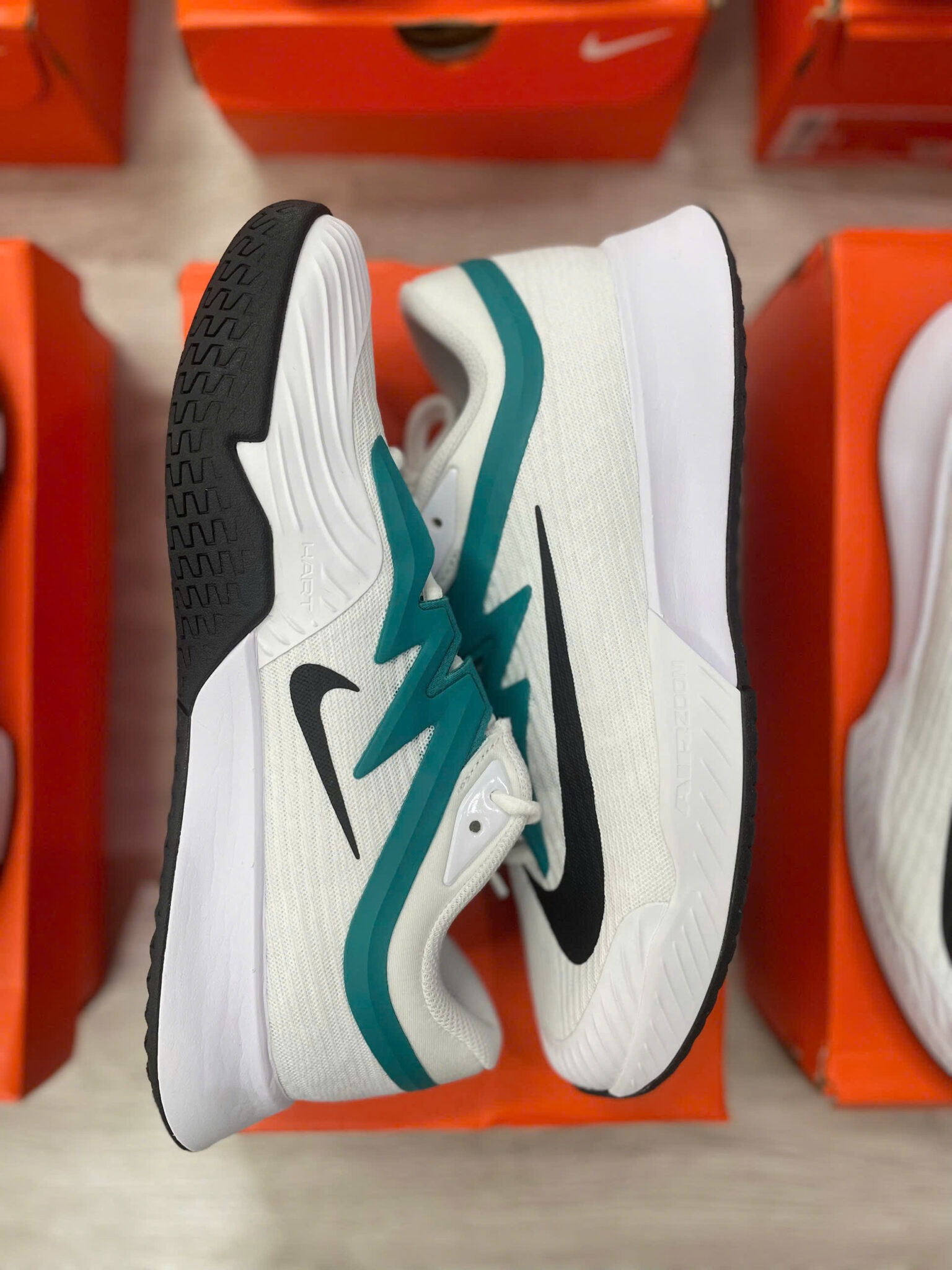 Giày Nike Vapor Pro 3 HC ‘White/Radiant Emerald’ FZ2161-104 - Ảnh 12