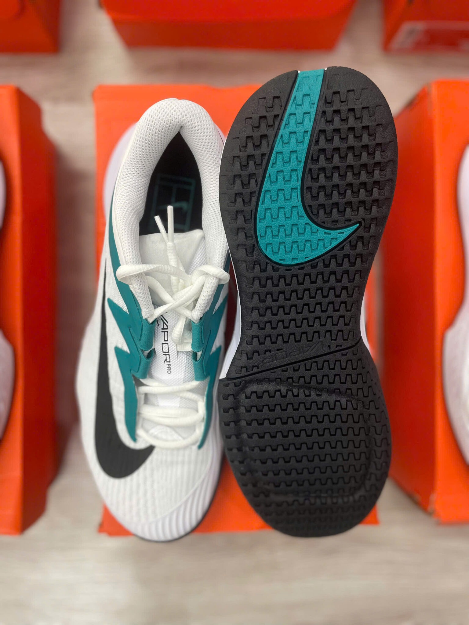 Giày Nike Vapor Pro 3 HC ‘White/Radiant Emerald’ FZ2161-104 - Ảnh 10