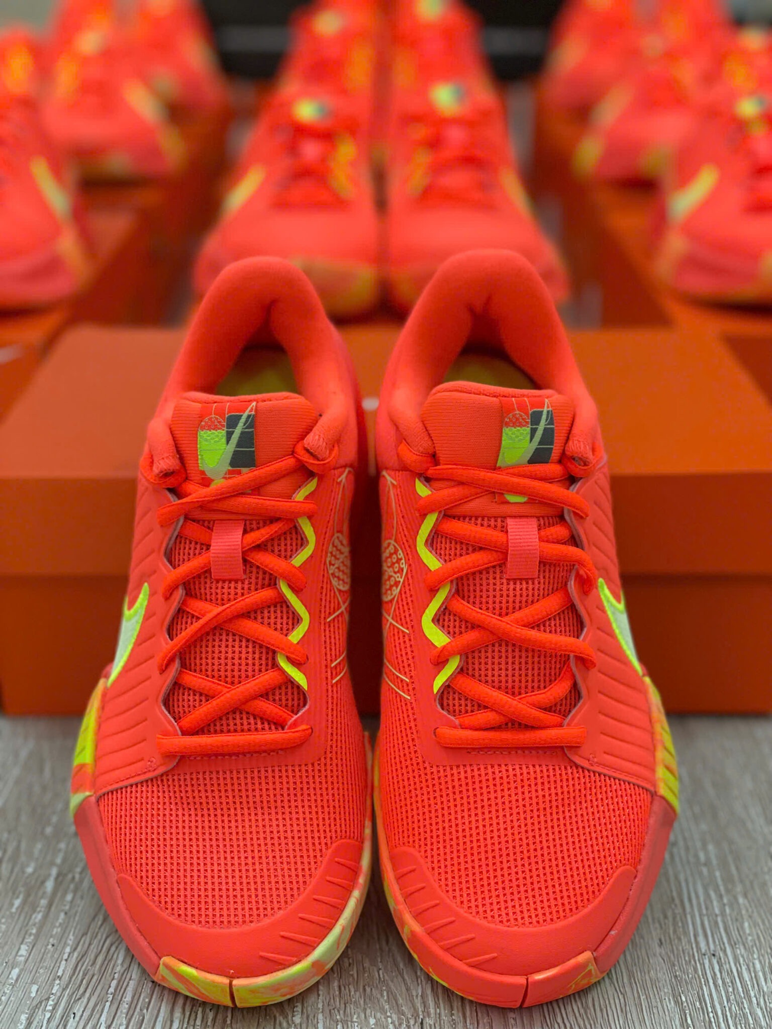 Giày Tennis/Pickleball Nike Zoom Challenge ‘Hyper Orange’ FQ4155-800 - Ảnh 5